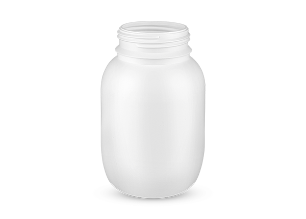 Frasco 500ml em PEAD ou COEX, boca 63mm na cor Branco